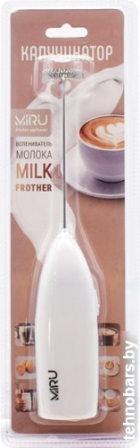 Ручной вспениватель молока Miru KA044 (белый) фото 5