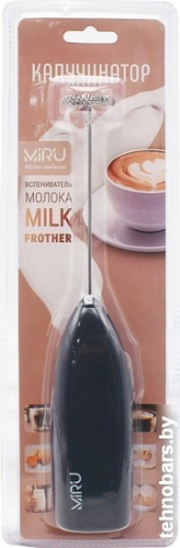 Ручной вспениватель молока Miru KA044 (черный) фото 5