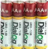 Батарейки Dialog AAA 4 шт. [LR03-4S]