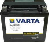 Мотоциклетный аккумулятор Varta Funstart AGM YTX12-BS 510 012 009 (10 А/ч)