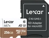Карта памяти Lexar LSDMI256B667A microSDXC 256GB + адаптер