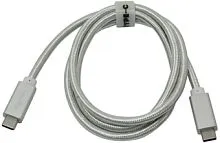 Кабель Telecom USB Type-C - USB Type-C TC420S-1M (1 м, серебристый)