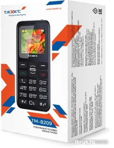 Мобильный телефон TeXet TM-B209 (черный) фото 6