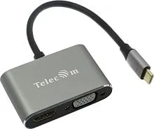 Адаптер Telecom TUC050 VGA/HDMI - USB Type-C