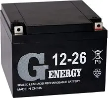 Аккумулятор для ИБП G-Energy 12-26 (12В/26 А·ч)