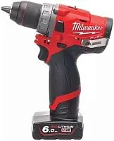 Дрель-шуруповерт Milwaukee M12 FDD-402X 4933459818 (с 2-мя АКБ, кейс)