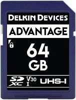 Карта памяти Delkin Devices SDXC Advantage UHS-I 64GB