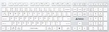Клавиатура A4Tech Fstyler FBX50C (серебристый/белый)