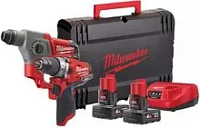 Набор электроинструментов Milwaukee M12 FPP2B-402X (с 2-мя АКБ, кейс, перфоратор) 4933459812