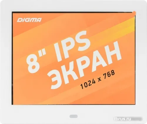 Цифровая фоторамка Digma PF-843 (белый) фото 6