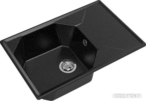 Кухонная мойка GranFest GF-U-740L (черный) фото 3