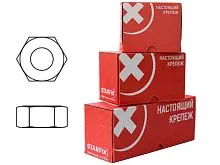 Гайка М18 шестигр., цинк, кл.пр. 5.8, DIN 934 (50 шт в карт. уп.) STARFIX SMC2-47286-50