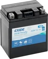 Мотоциклетный аккумулятор Exide AGM12-14 (12 А·ч)