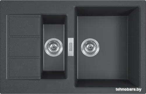 Кухонная мойка Franke Sirius 2.0 S2D 651-78 Tectonite 143.0628.381 (оникс) фото 3