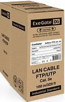Кабель ExeGate FUTP4-C5e-CCA-S24-IN-PVC-GY-100 FTP