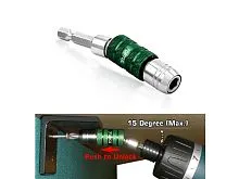 Универсальный магнитный держатель д/бит поворотн. 1/4" TOPTUL (FTGA0808)