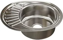 Кухонная мойка Mixline 528191 (правая, полированная, 0.6 мм)
