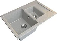 Кухонная мойка Гамма Гранит Granite-10 (светло-серый)