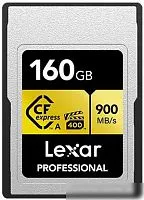 Карта памяти Lexar Professional CFexpress Type A Gold LCAGOLD160G-RNENG 160GB