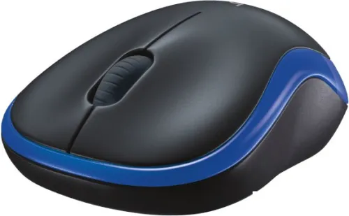 Мышь Logitech M186 (черный/синий) фото 4