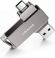 USB Flash Usams Type-C+USB3.0 Rotatable High Speed Flash Drive 128GB