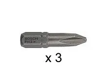 Насадка с  шестигран. хв. PH2 25мм 3шт. BOSCH 2607001511