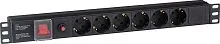 Блок розеток ExeGate ServerPro PDU-19H605 Al-6S-C14-SW-O
