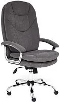 Кресло TetChair Softy LUX (флок, серый)