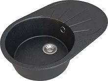 Кухонная мойка Гамма Гранит Granite-04 (черный)