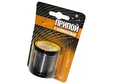 Припой ПОС 61 трубка, катушка ф1мм, с канифолью (100г) в блистере (Векта) (191017)