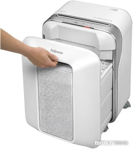 Шредер Fellowes Powershred LX201 (белый) фото 6
