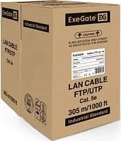 Кабель ExeGate FUTP4-C5e-CU-S24-IN-PVC-GY-305 FTP