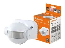 Датчик движения  настенный  ДДС-02 1100Вт, 5-480с, 12м, 5+Лк, 180гр, IP44, TDM SQ0324-0007