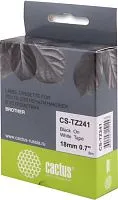 Картридж-лента для термопринтера CACTUS CS-TZ241 (аналог Brother TZ241)