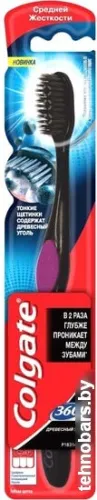 Электрическая зубная щетка Colgate 360 (древесный уголь) фото 3