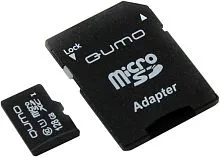 Карта памяти QUMO QM128GMICSDXC10U1 microSDXC 128GB + адаптер