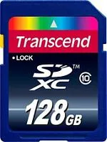Карта памяти Transcend SDXC (Class 10) 128 Гб (TS128GSDXC10)