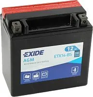 Мотоциклетный аккумулятор Exide ETX14-BS (12 А·ч)