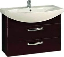 Акватон Тумба Ария 80 М с умывальником Смайл 80 (коричневый)