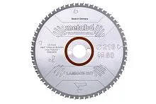 628446000 Диск пильный 254x30x2.6 мм, 66 зубов, по ламинату, Metabo