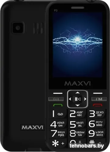 Мобильный телефон Maxvi P3 (черный) фото 3
