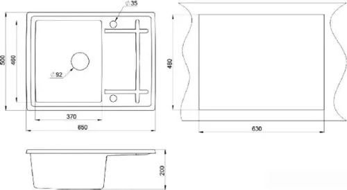 Кухонная мойка Granula 6501 фото 4