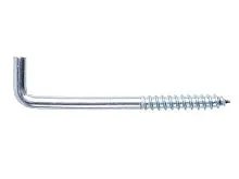 Крючок 5.0х80 мм Г-образный, цинк (4 шт в зип-локе) STARFIX SMZ1-31076-4
