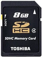 Карта памяти Toshiba SDHC (Class 4) 8GB [SD-K08GJ(6]