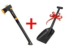 Топор-колун Fiskars Solid + Лопата автомобильная FISKARS Solid (ПРОМО) (1023516А4)