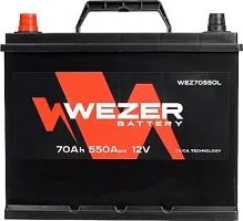 Автомобильный аккумулятор Wezer WEZ70550L (70 А·ч)