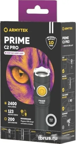 Фонарь Armytek Prime C2 Pro Magnet USB (белый) фото 6