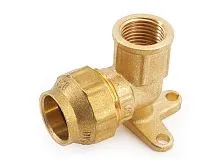 Колено вн. с креплением 32х1" латунное для ПЭ труб General Fittings 450023H103200Y