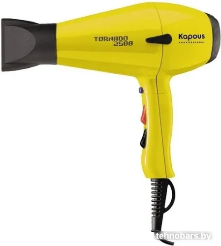 Фен Kapous Professional Tornado 2500 (желтый) фото 3