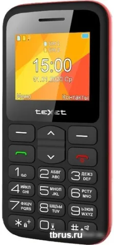 Мобильный телефон TeXet TM-B323 (черный/красный) фото 6